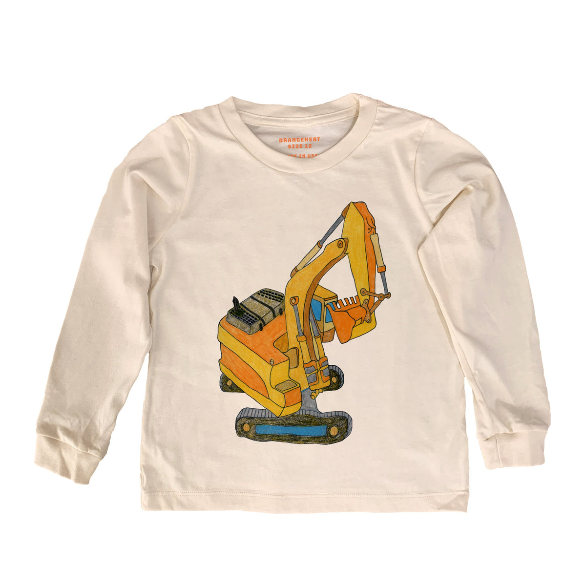 Orangeheat Organic Short/Long-Sleeved Kids' T-Shirt- Digger