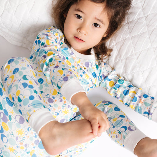 DoDo Banana Organic Pima Cotton Pajama Set- Many Moons