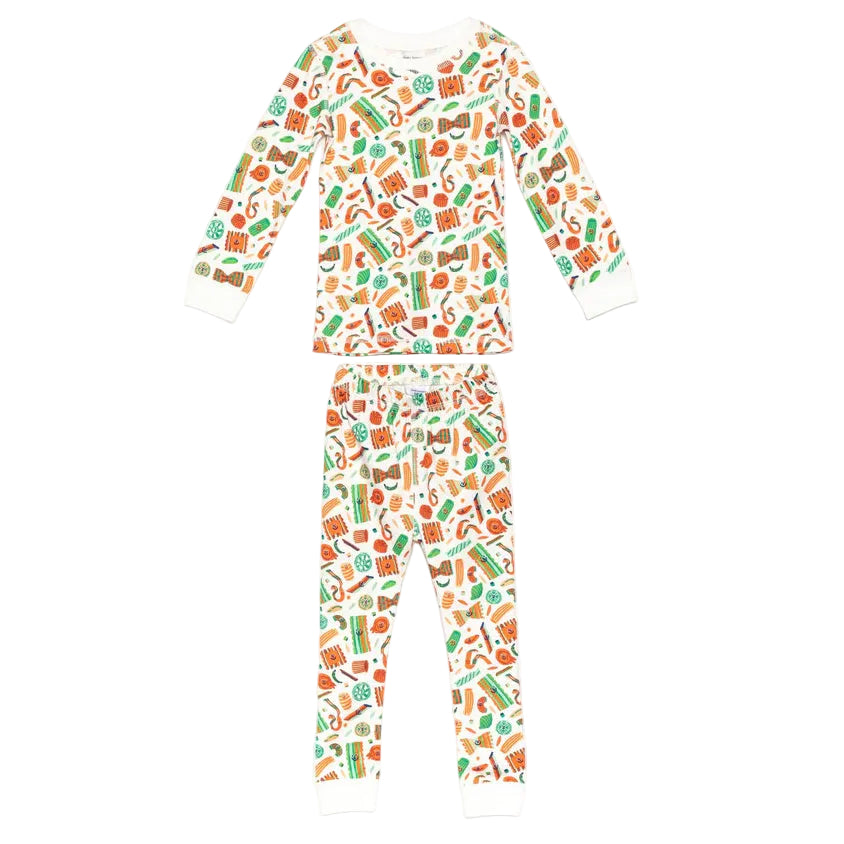 Pasta Festa Organic Pima Cotton Pajama Set | Dodo Banana