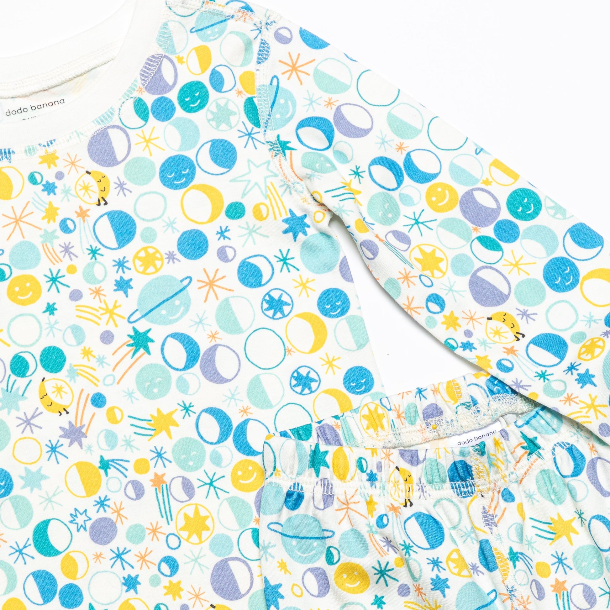 DoDo Banana Organic Pima Cotton Pajama Set- Many Moons