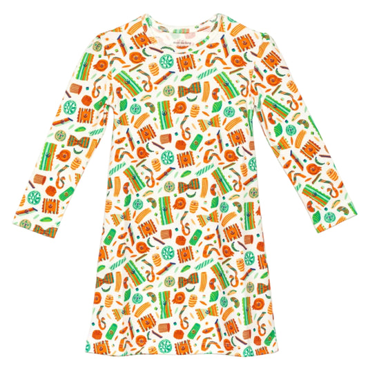 Pasta Festa Organic Pima Cotton Dodo Dress | Dodo Banana