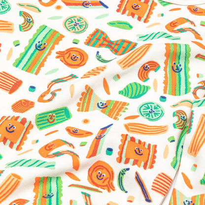 Pasta Festa Organic Pima Cotton Pajama Set | Dodo Banana