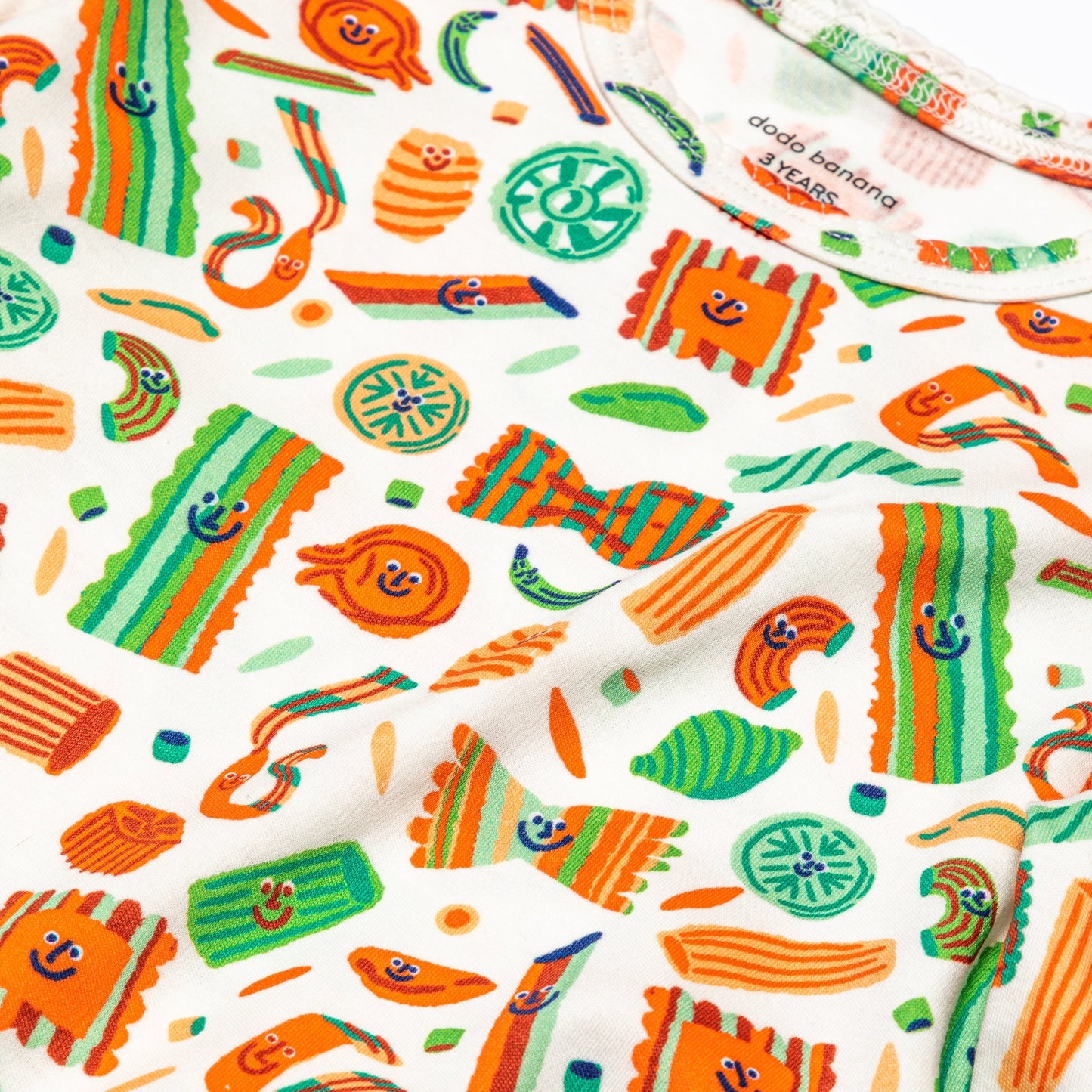 Pasta Festa Organic Pima Cotton Dodo Dress | Dodo Banana