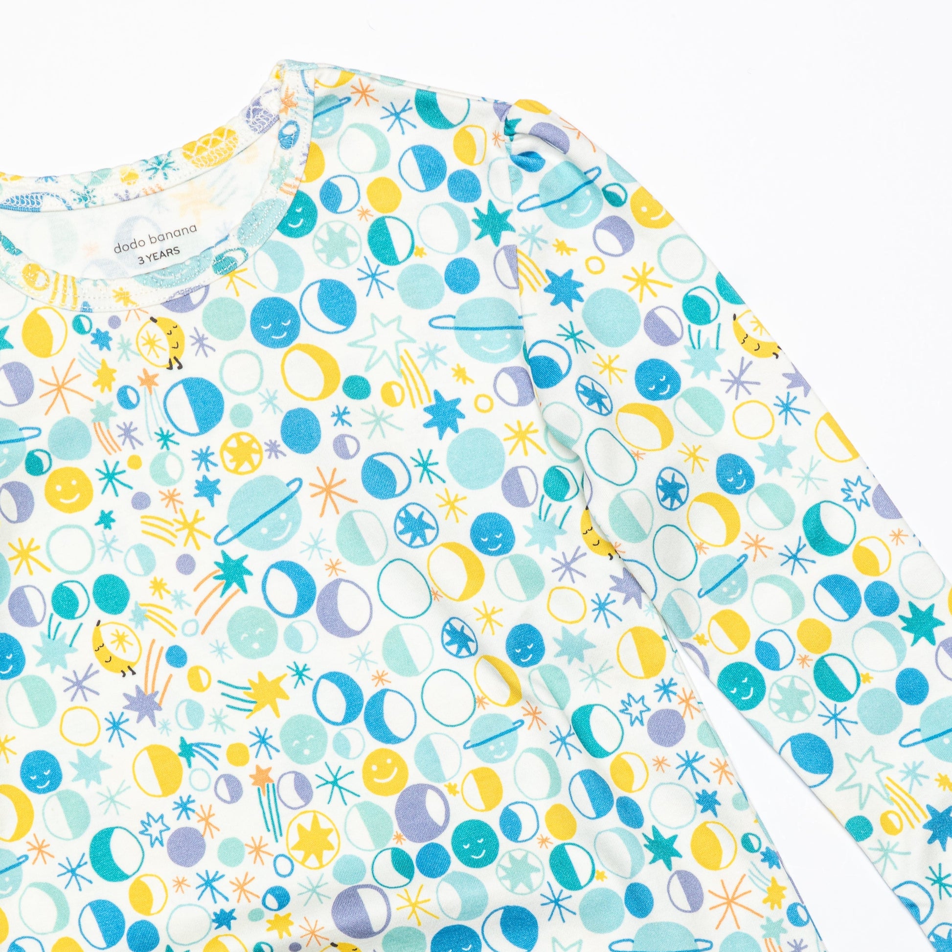 DoDo Banana Organic Pima Cotton Girls' Nightgown- Many Moons