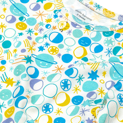 DoDo Banana Organic Pima Cotton Girls' Nightgown- Many Moons