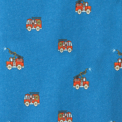 Småfolk Organic Baby Overalls- Fire Truck, Blue