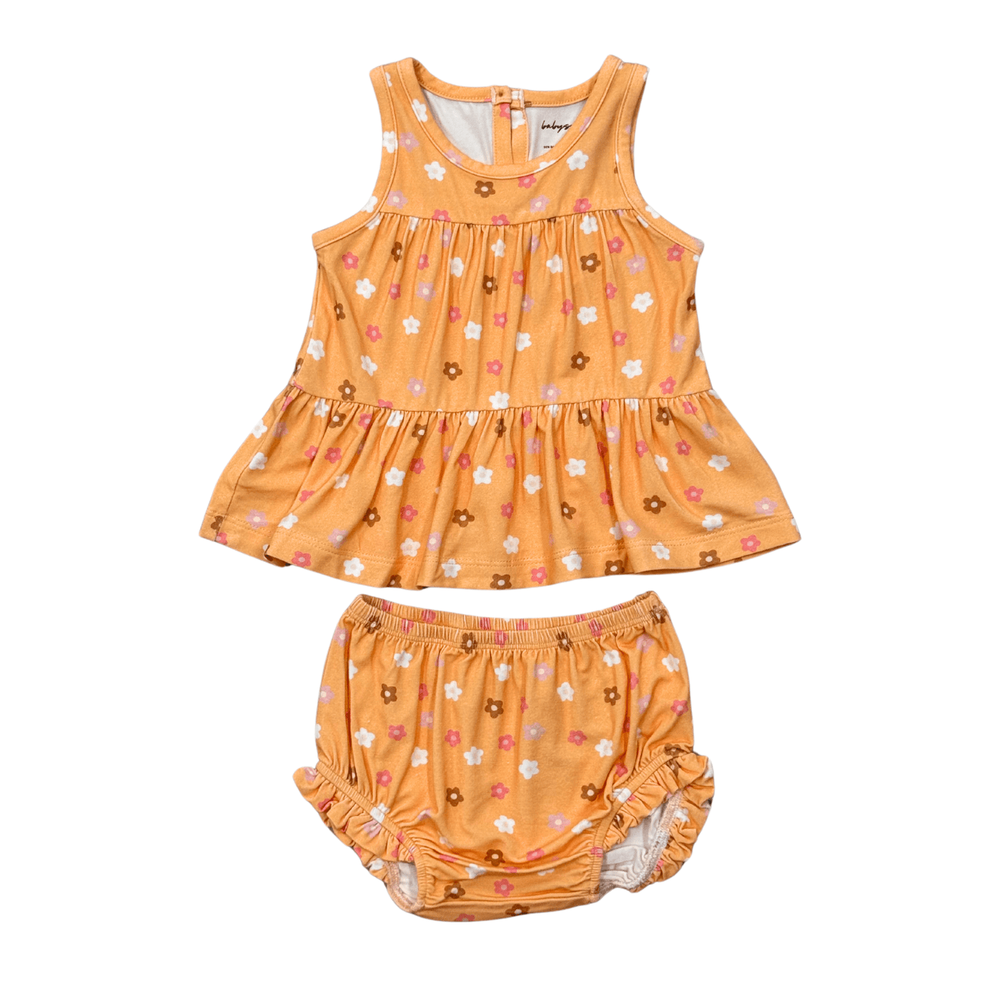 Bamboo Double Peplum & Bloomer Set - Baby Girl | babysprouts
