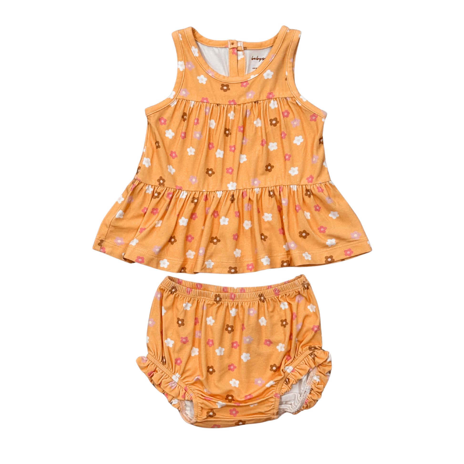 Bamboo Double Peplum & Bloomer Set - Baby Girl | babysprouts