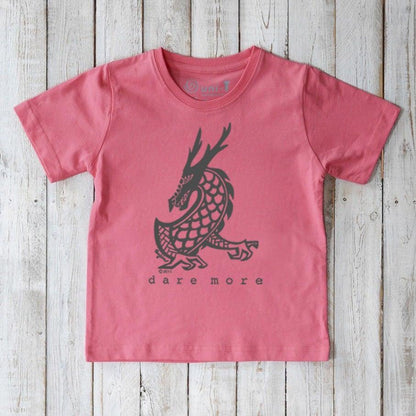 Dare More Dragon Organic Cotton T-Shirt for Kids | Uni-T
