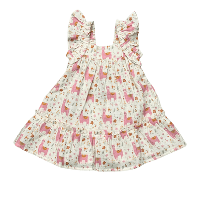Girls' Drop-Waist Peplum Dress - Gauze | babysprouts