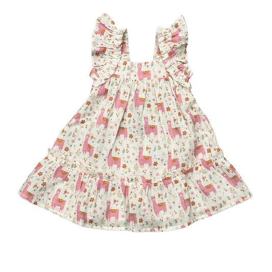 Girls' Drop-Waist Peplum Dress - Gauze | babysprouts