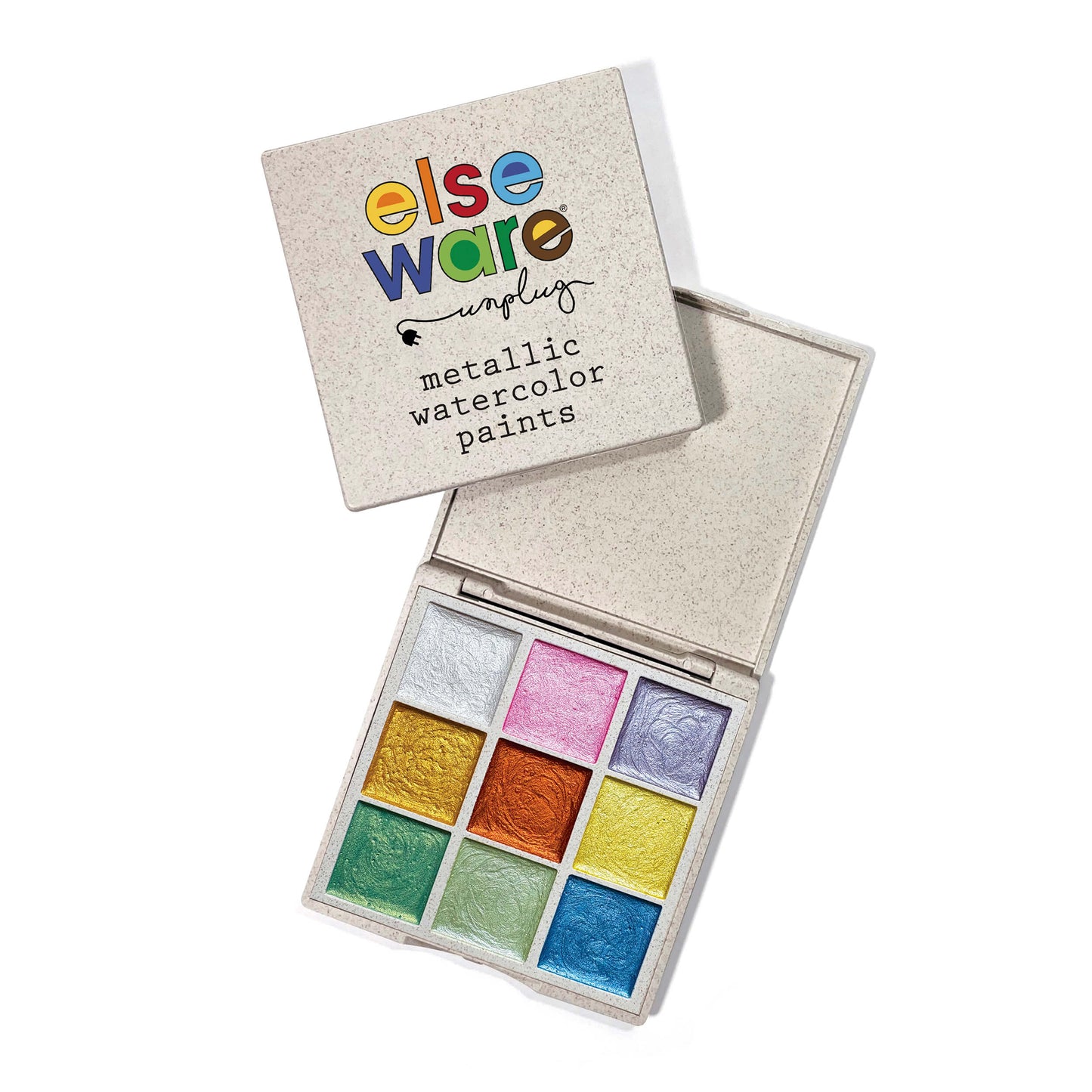 Watercolor Essentials Bundle - Bamboo Case, Metallics, & Paper Pad