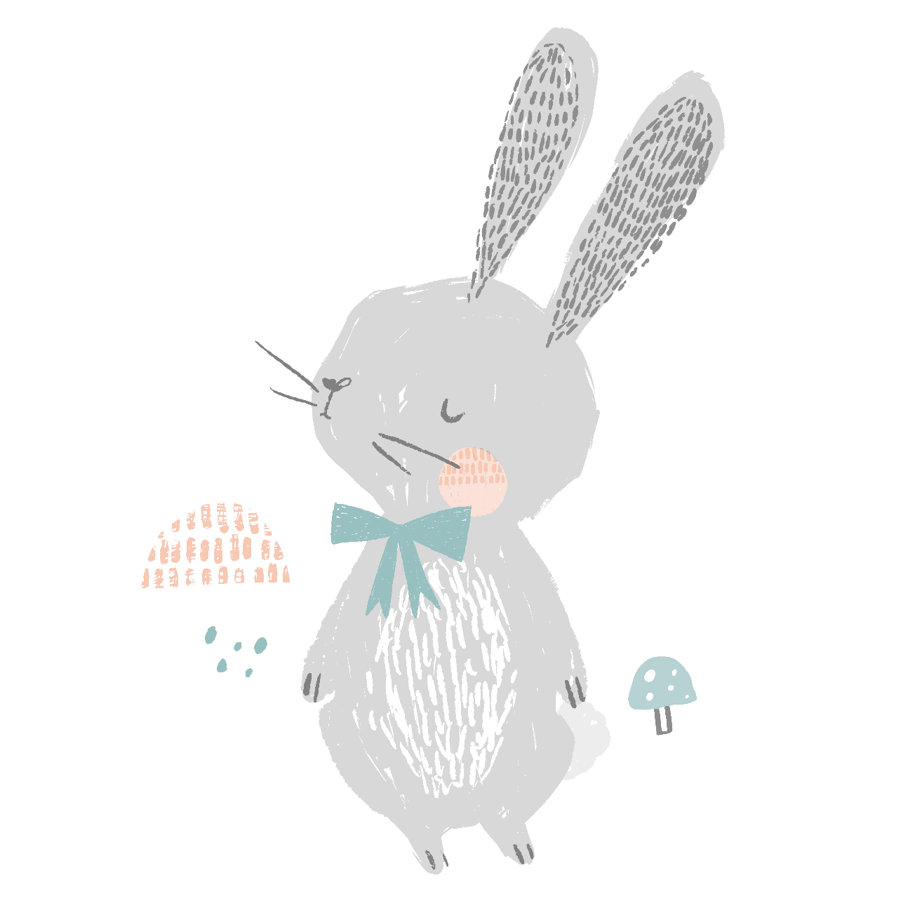 Spring Bunny Organic Cotton Baby Bodysuit - Finn + Emma