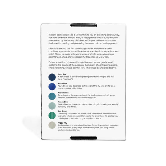 Sea & Sky Paint Set – Non-Toxic Earth Pigments