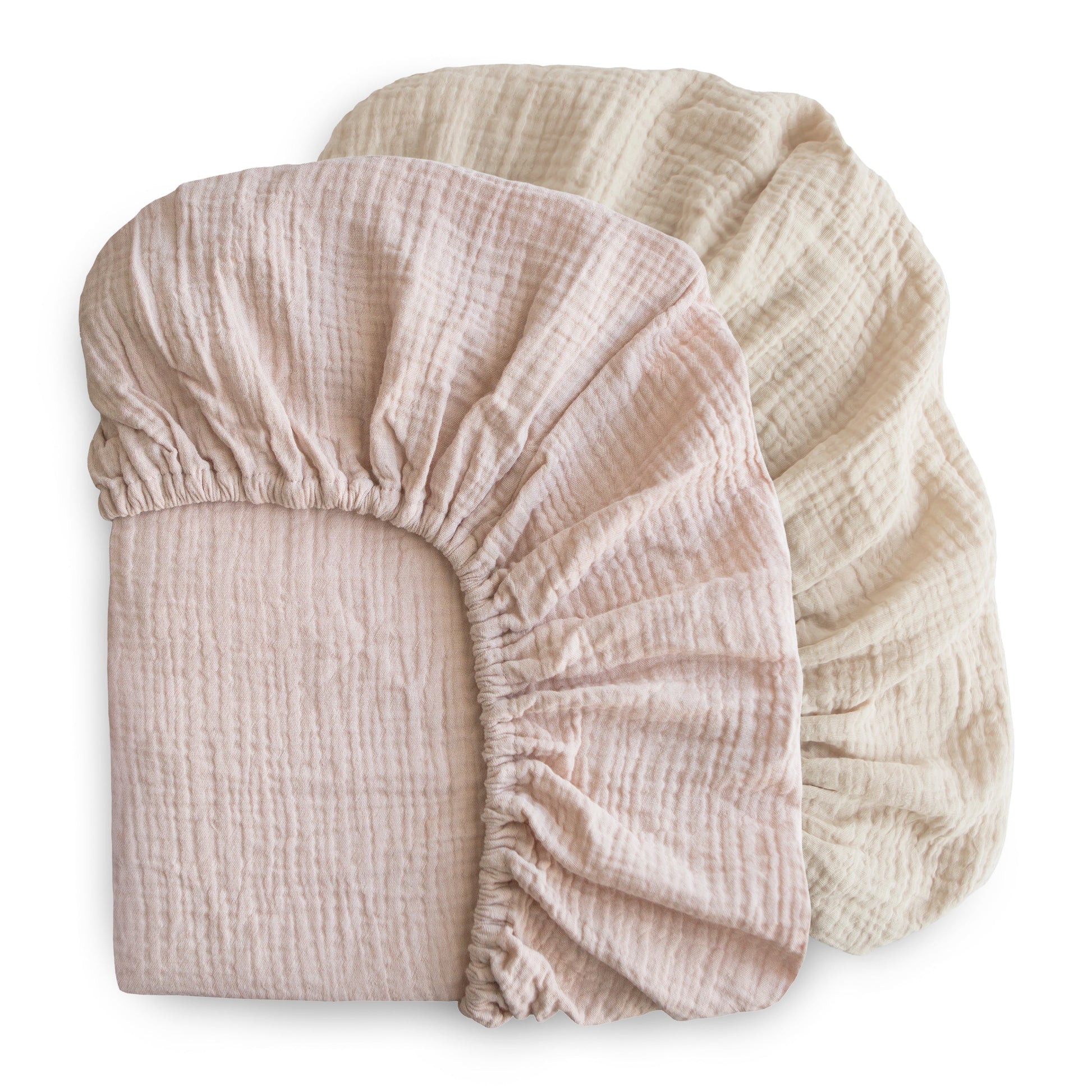 Mushie Extra Soft 2 Pack Muslin Crib Sheet