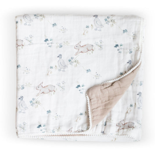 Fawn & Foster organic Muslin gauze quilt- ivy llow*ho