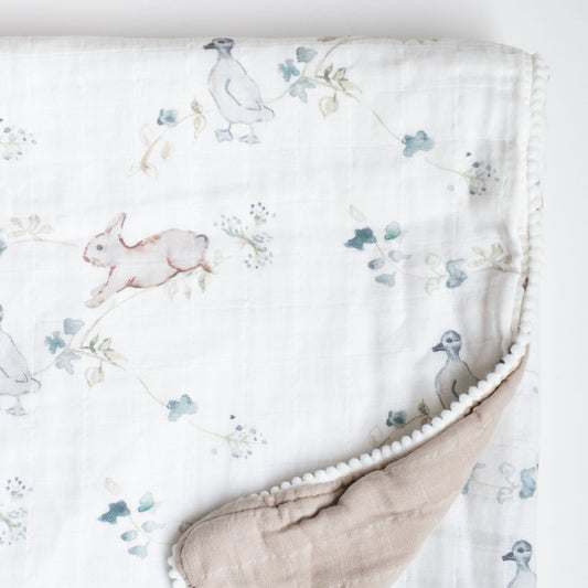 Fawn & Foster organic Muslin gauze quilt- ivy hollow*