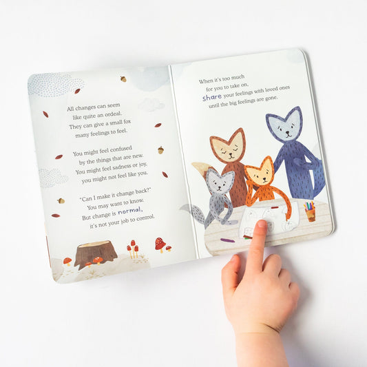 Fox Snuggler Lovey & Coping with Change Books Set