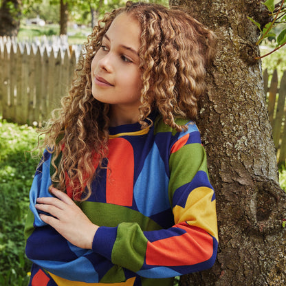 Organic Cotton Sweatshirt - Fall Shapes