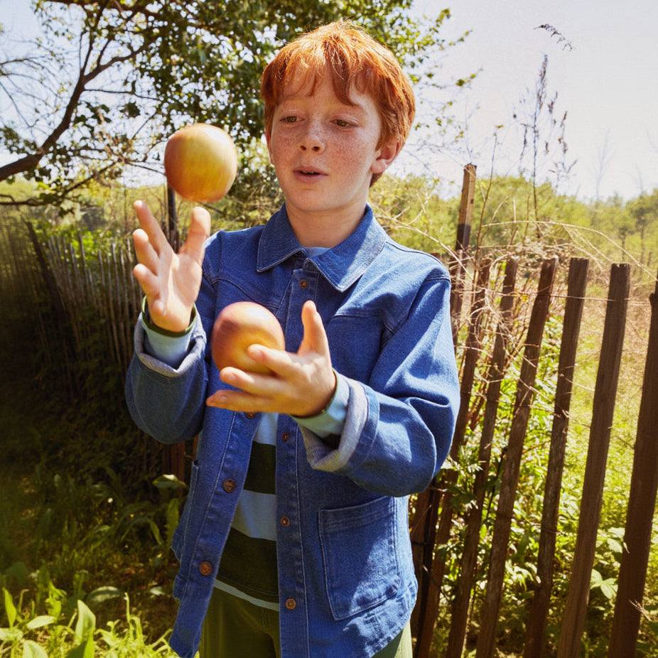 Mon Coeur Recycled Cotton Denim Barn Jacket