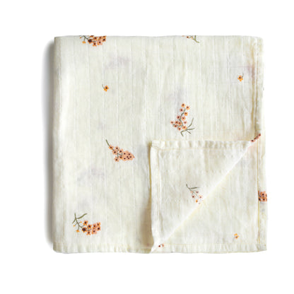 Muslin swaddle blanket, various colors*
