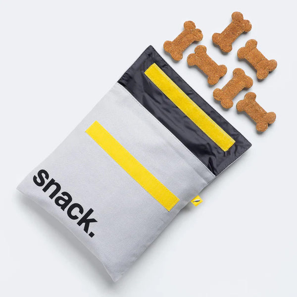 Fluf organic Flip snack sack - 'snack' black, size