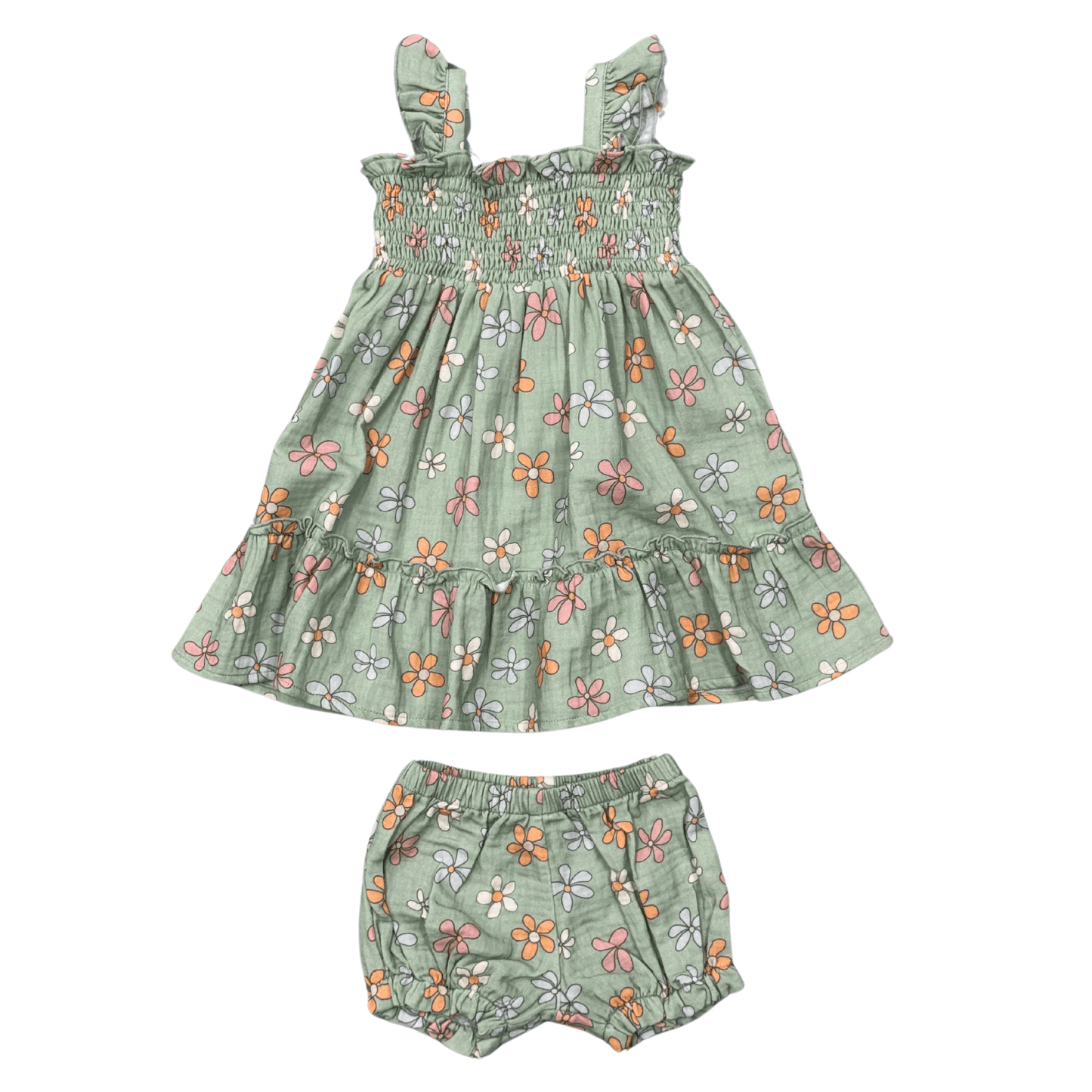 Cotton Gauze Flutter Dress Set - Baby Girl | babysprouts