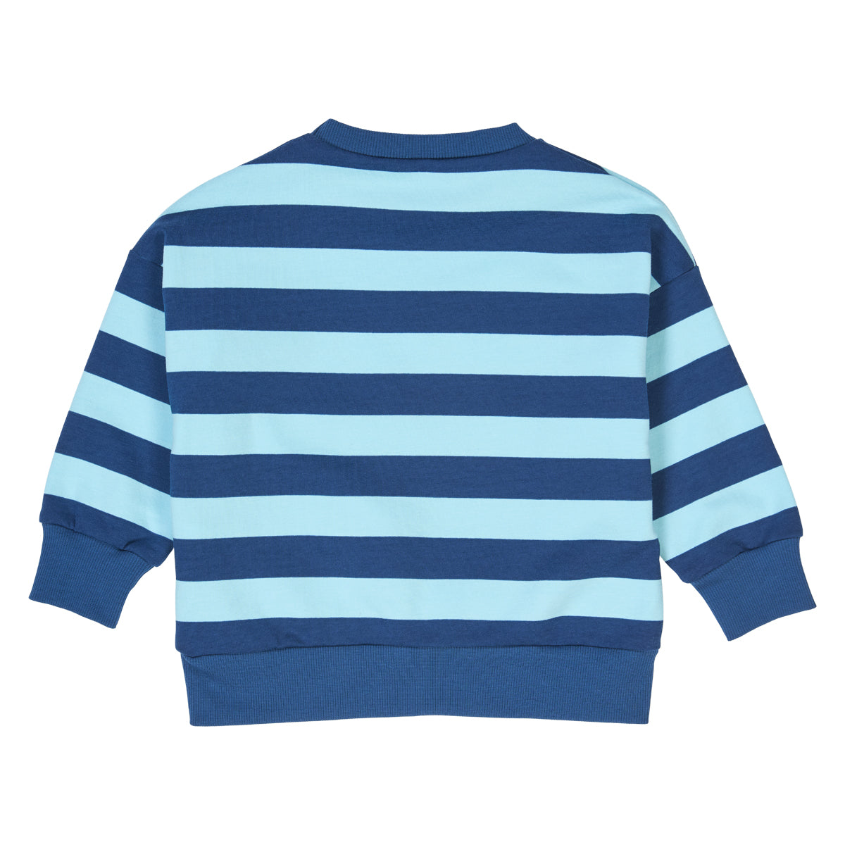 Fred's World Organic Boys' Sweatshirt- Dinosaur Appliqué/Stripe