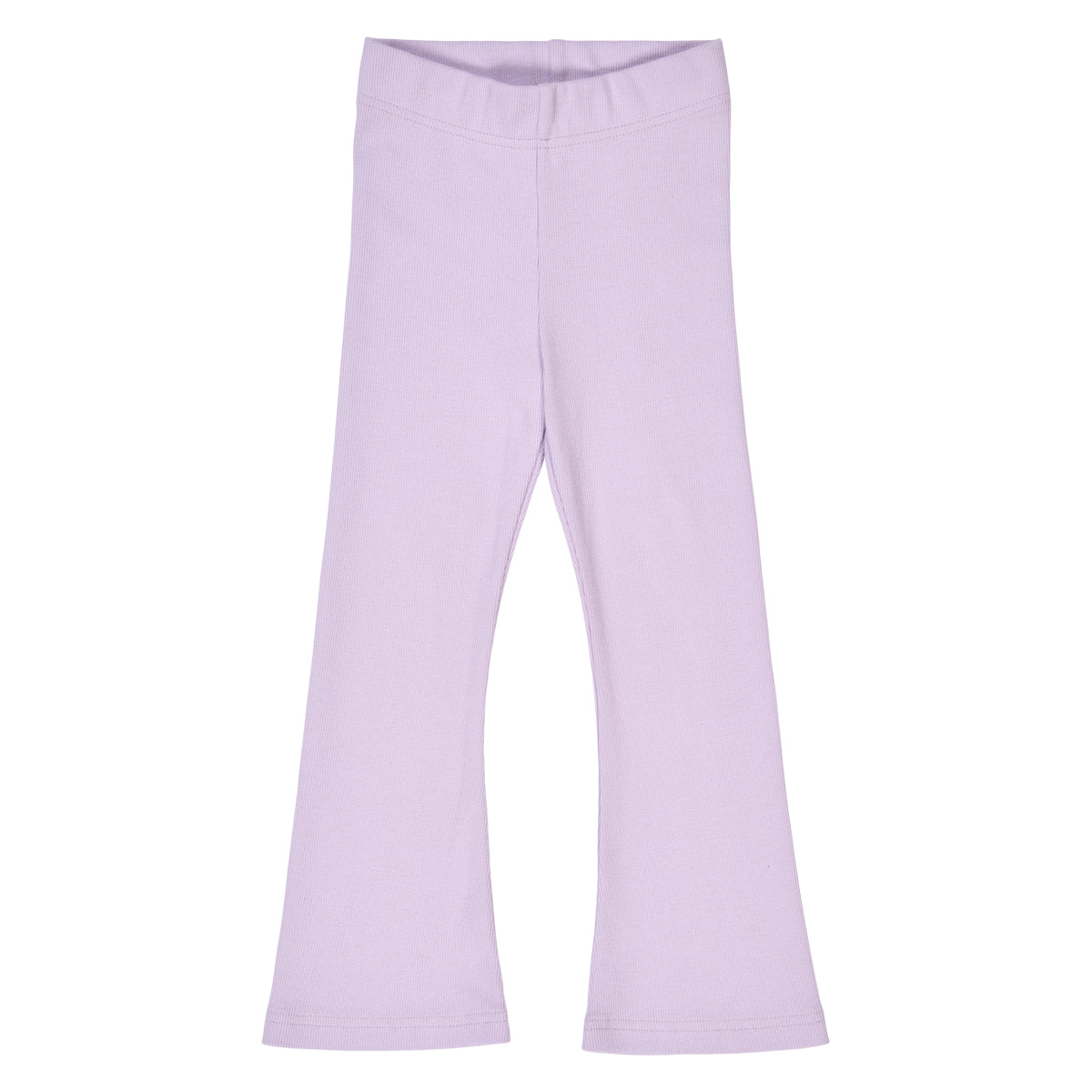 Fred's World Organic Girls' Ribbed Flare Pants- Iris Purple