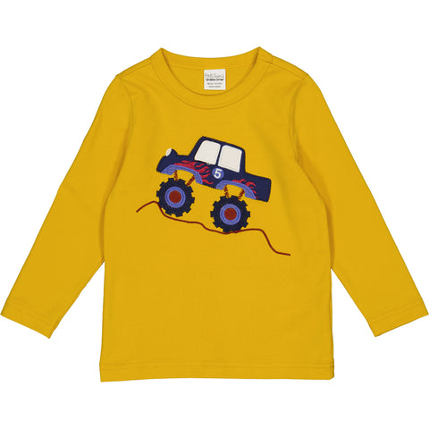 Fred's World Long sleeved top- monster truck appliqué