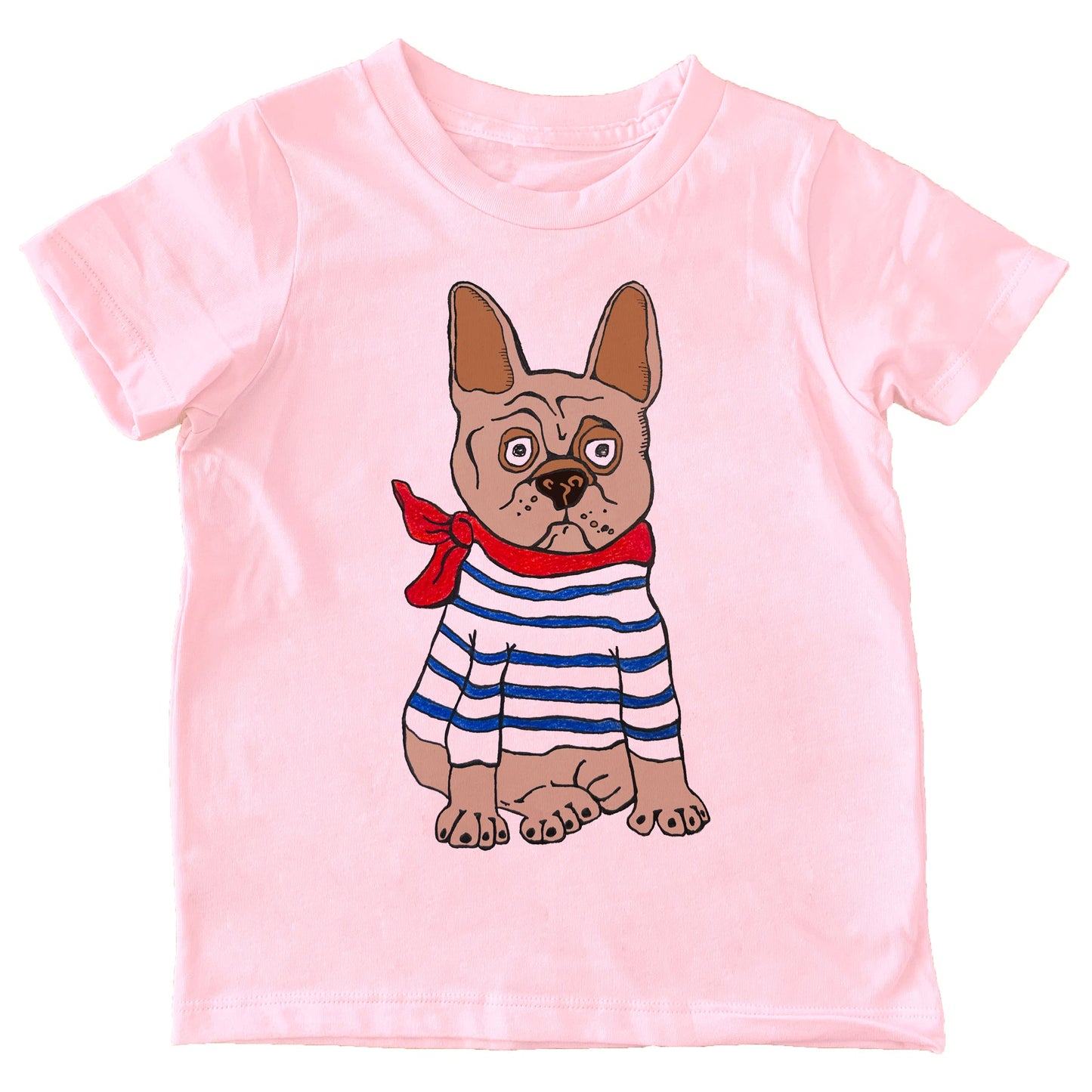 Orangeheat Organic Short/Long-Sleeved Kids' T-Shirt- Frenchie
