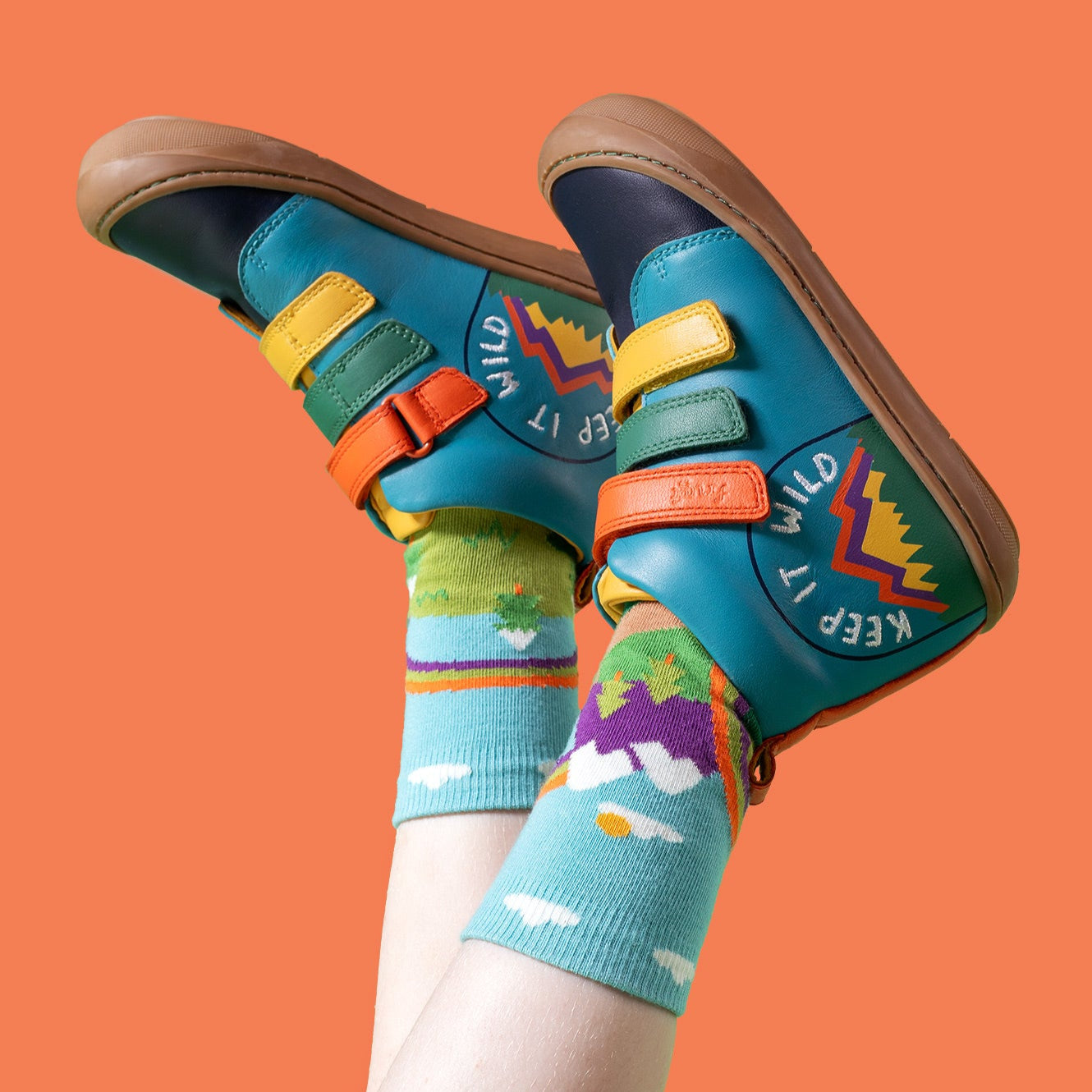 Frugi Organic Boys' Socks 3-Pack- Adventure