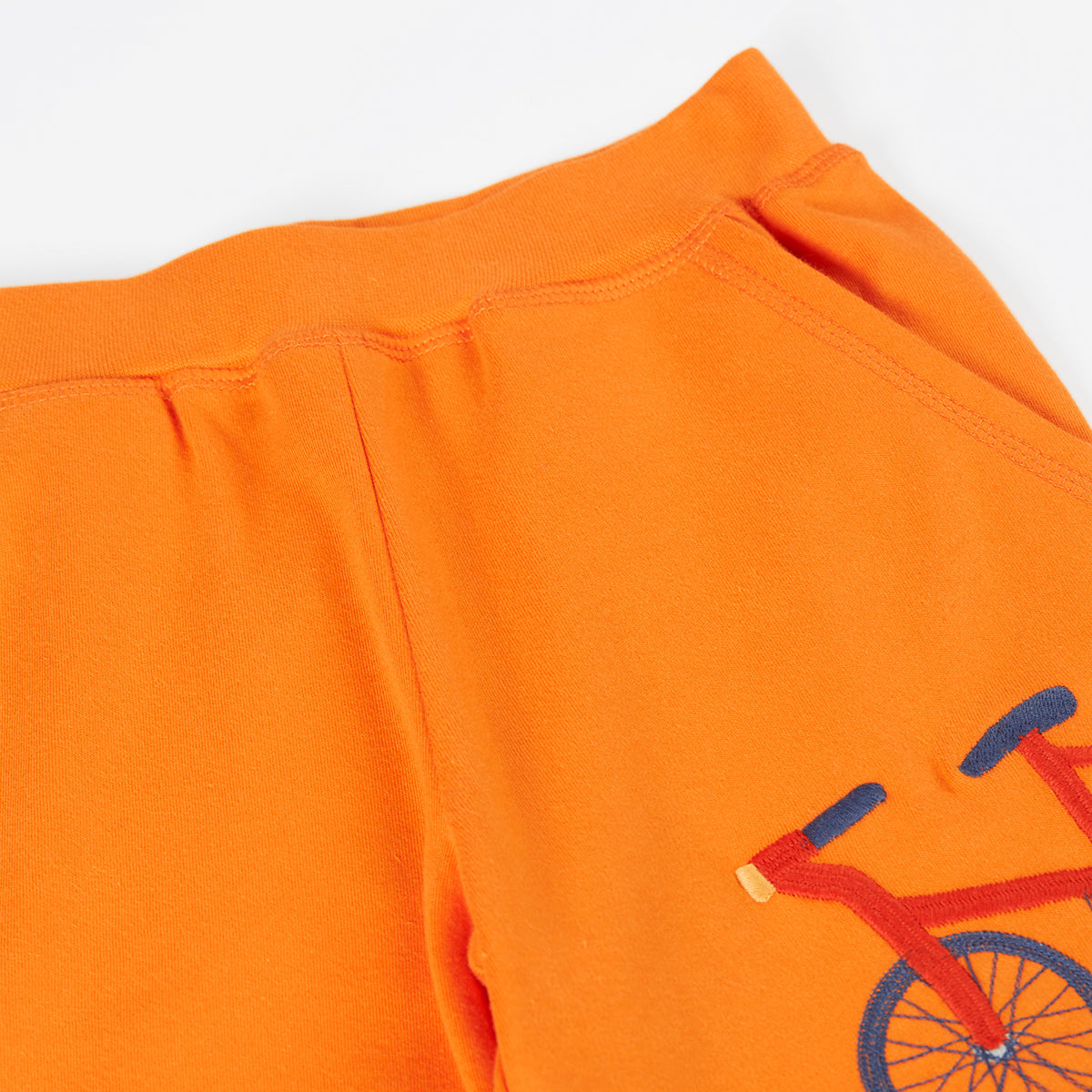 Kids Organic Cotton Shorts - Bike Appliqué | Frugi