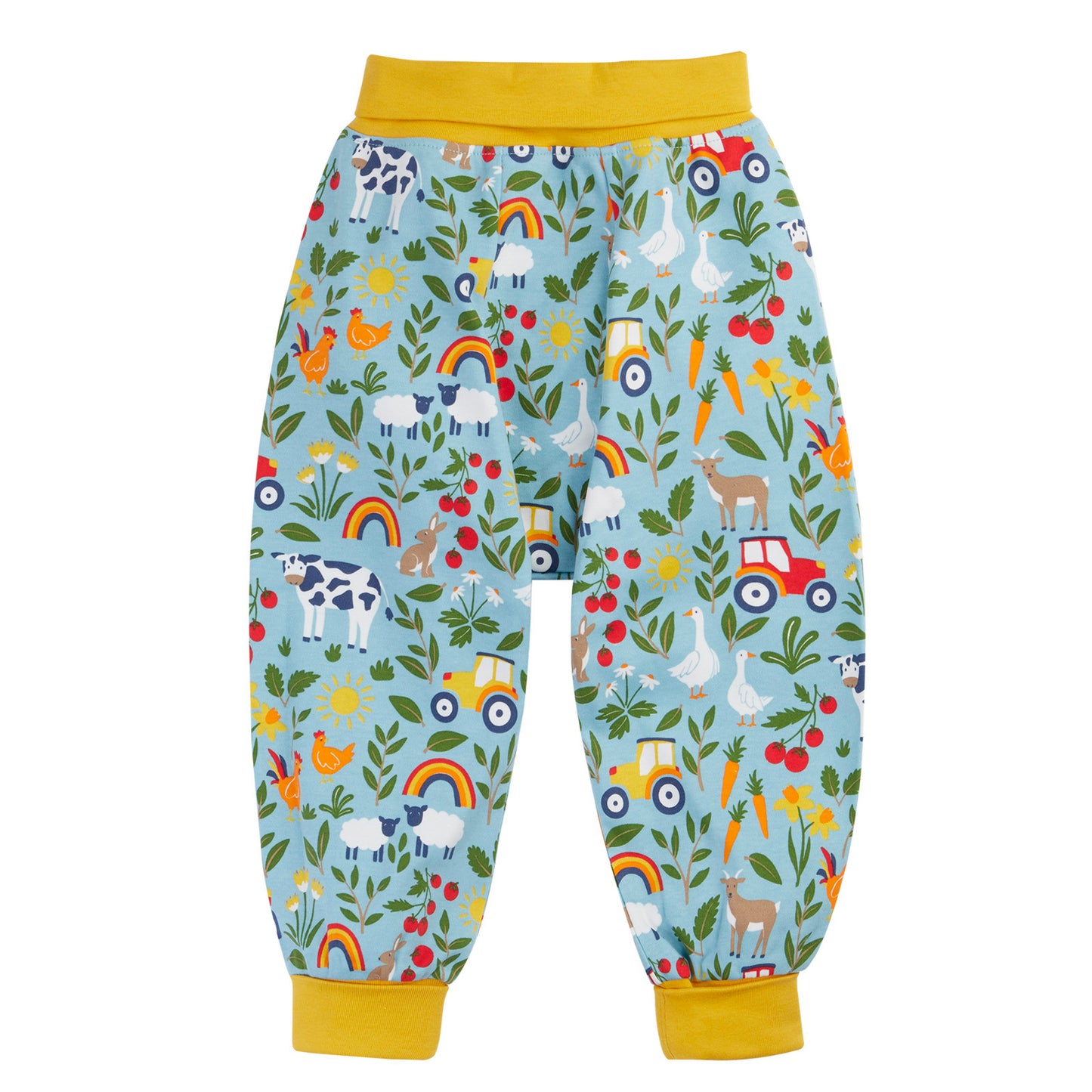 Toddler Organic Cotton Pants - On the Farm Print | Frugi