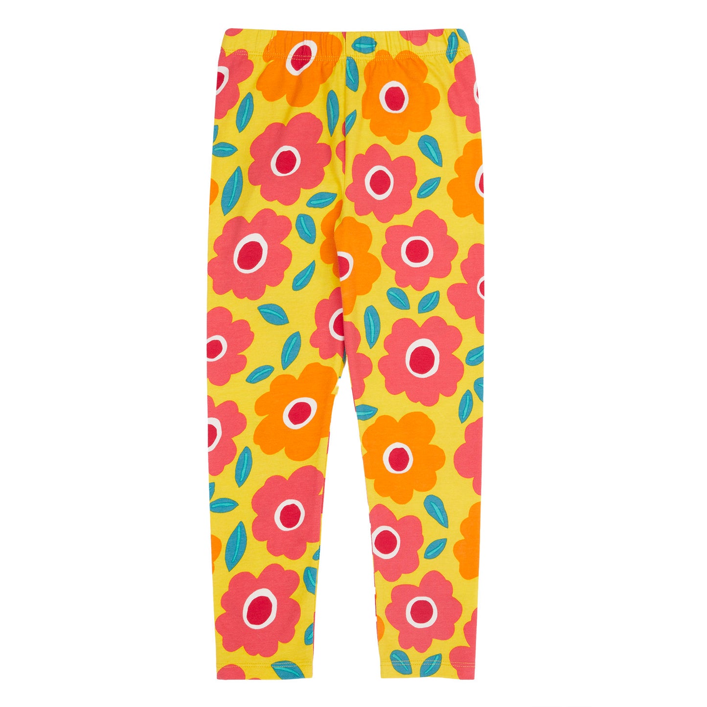 Girls Organic Cotton Leggings - Floral Fields Print | Frugi
