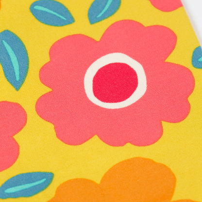 Girls Organic Cotton Leggings - Floral Fields Print | Frugi