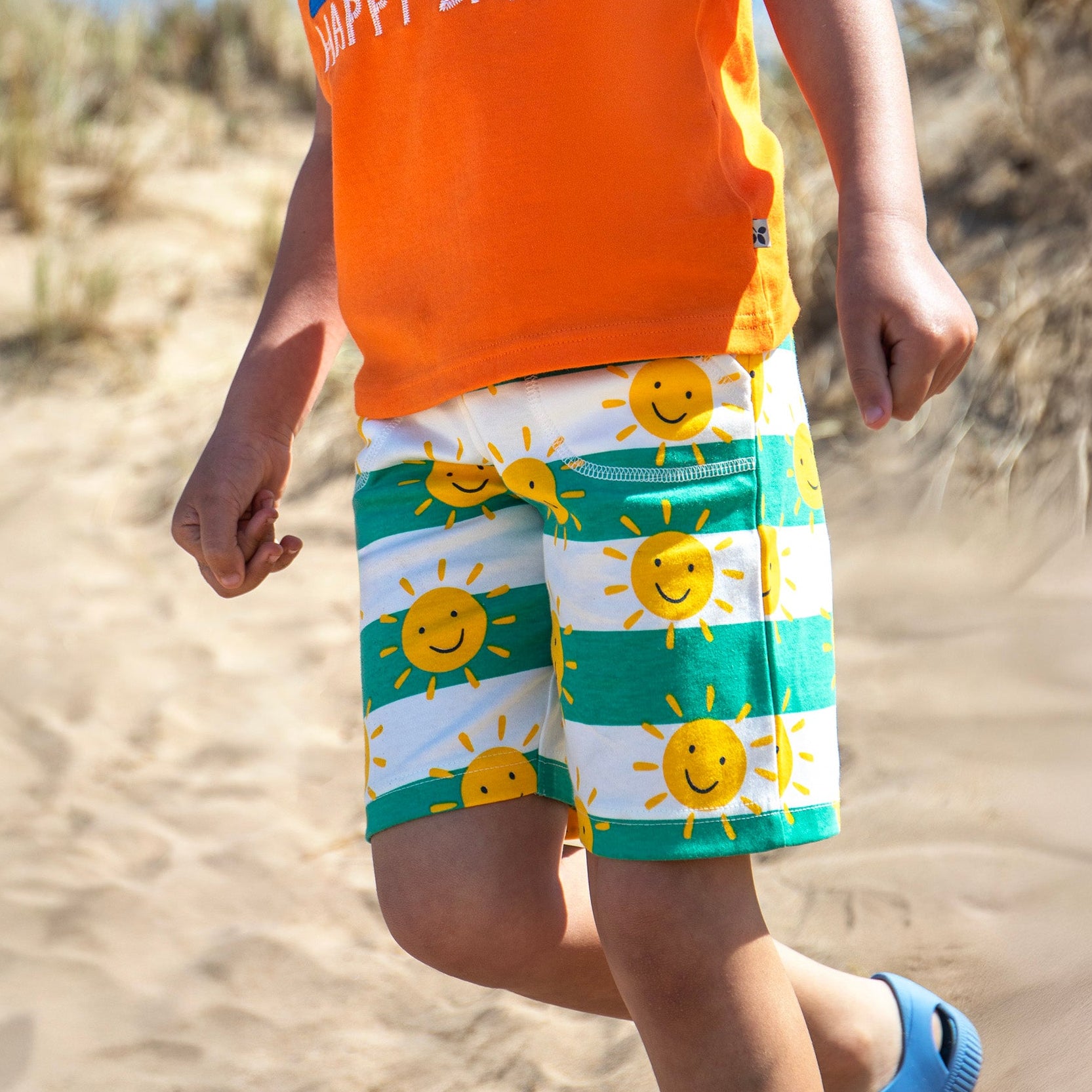 Frugi Sunshine Print Organic Cotton Shorts | Kids Summer Shorts