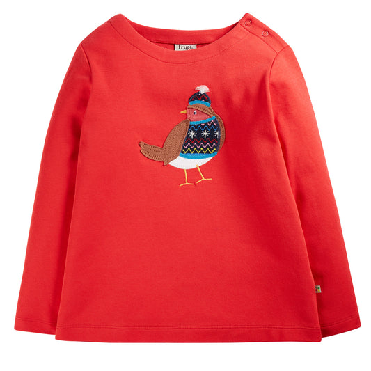 Frugi organic Robin appliqué top