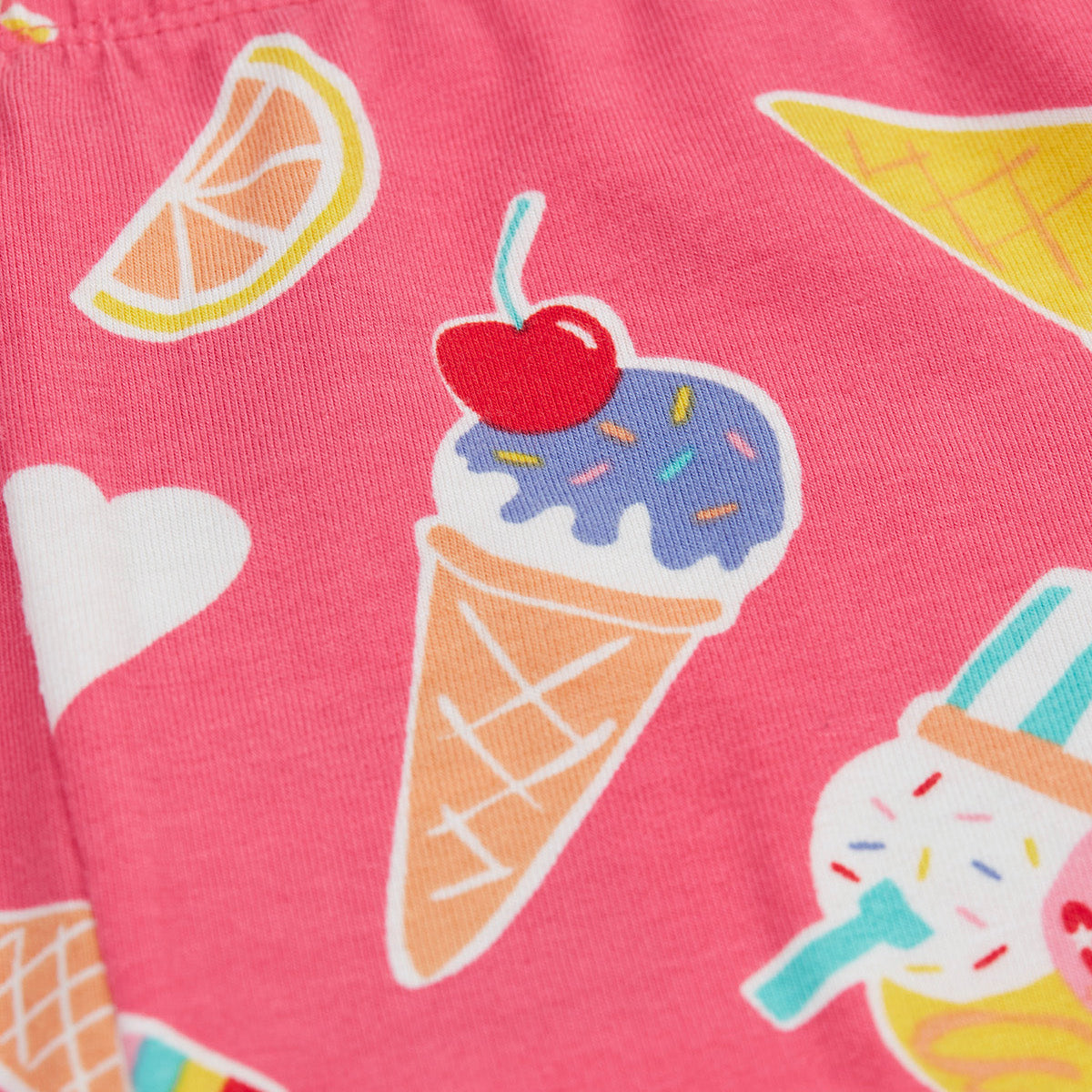 Frugi Organic Cotton Girls Bike Shorts - Summer Print