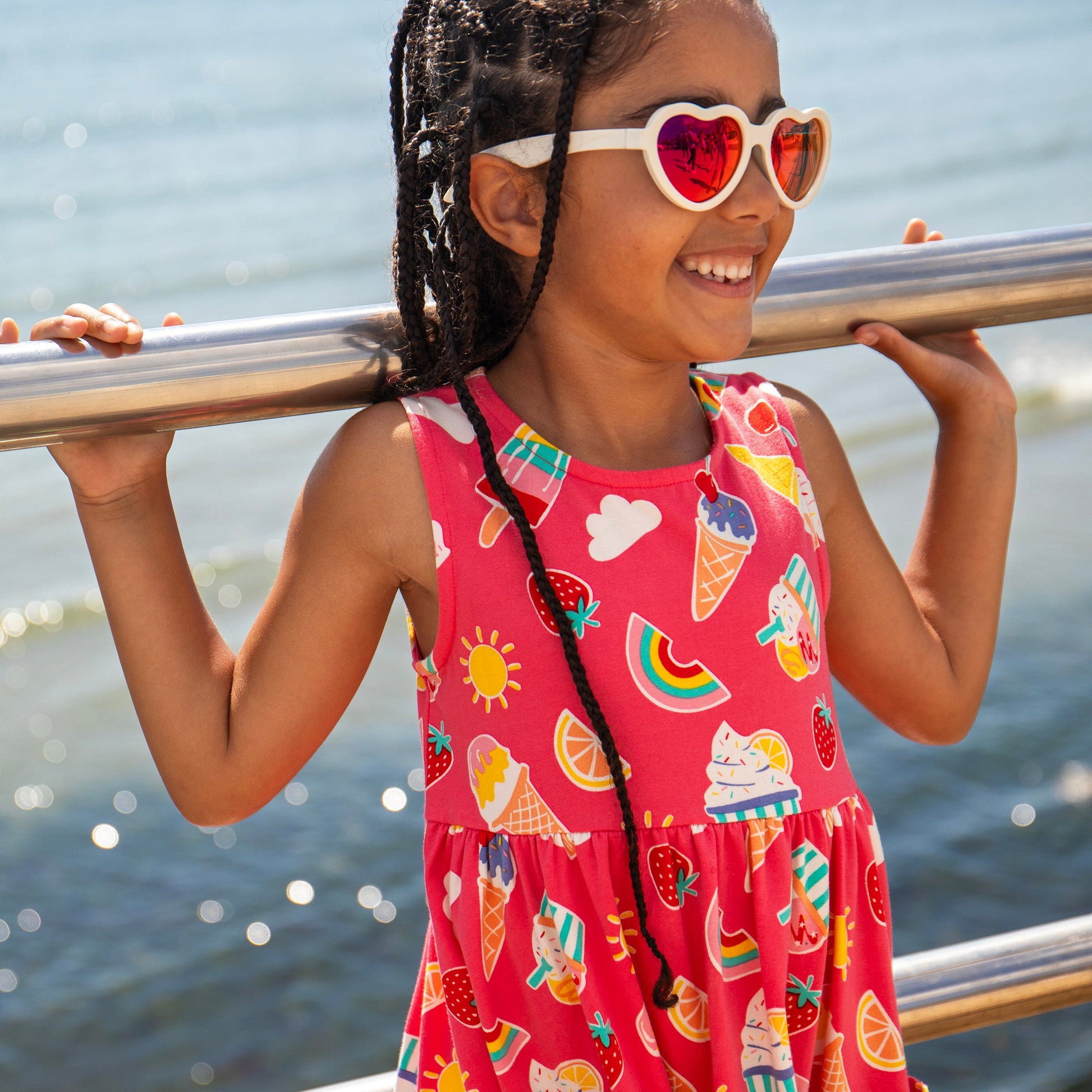 Frugi Summer Print Organic Cotton Sleeveless Dress