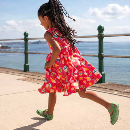 Frugi Summer Print Organic Cotton Sleeveless Dress