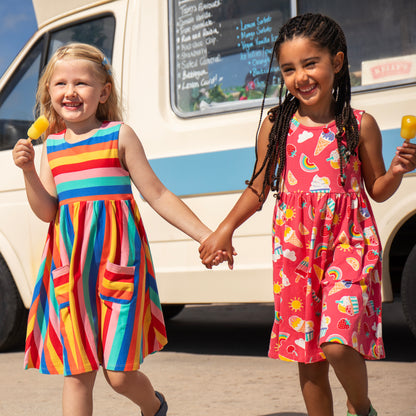 Frugi Summer Print Organic Cotton Sleeveless Dress