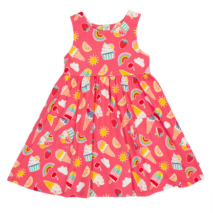 Frugi Summer Print Organic Cotton Sleeveless Dress