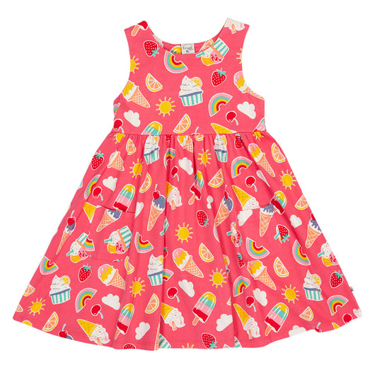 Frugi Summer Print Organic Cotton Sleeveless Dress