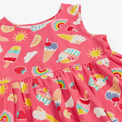 Frugi Summer Print Organic Cotton Sleeveless Dress