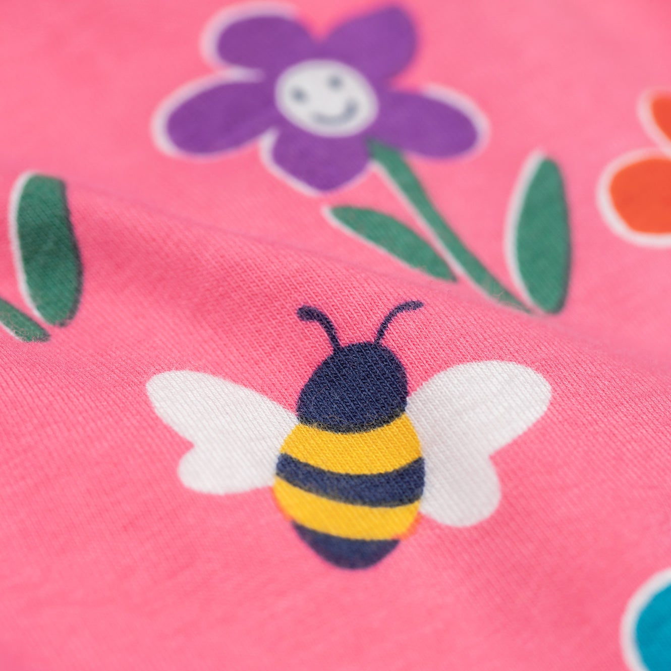 Frugi Organic Girls' Leggings- Fun Flowers