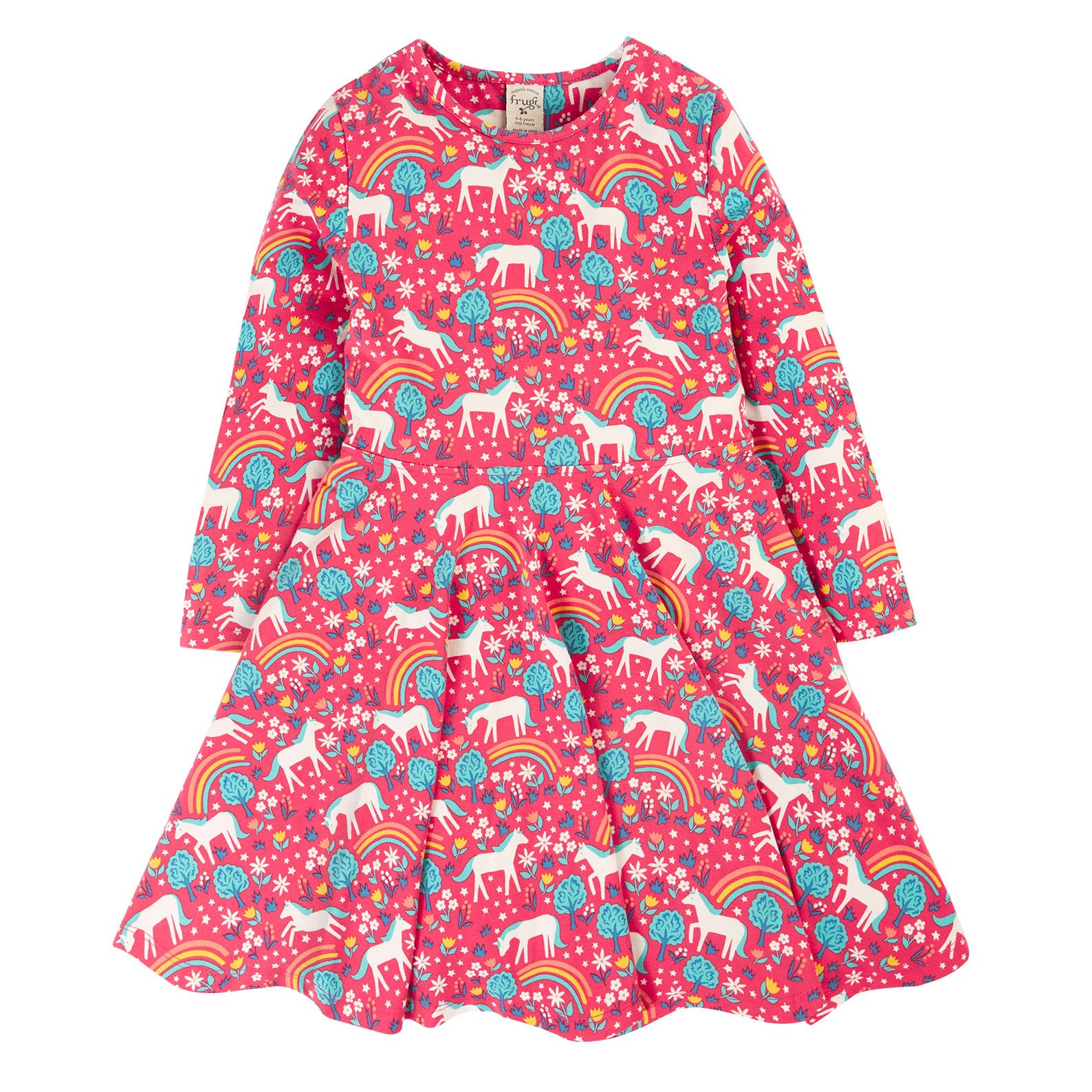 Frugi organic Skater dress- wild horses