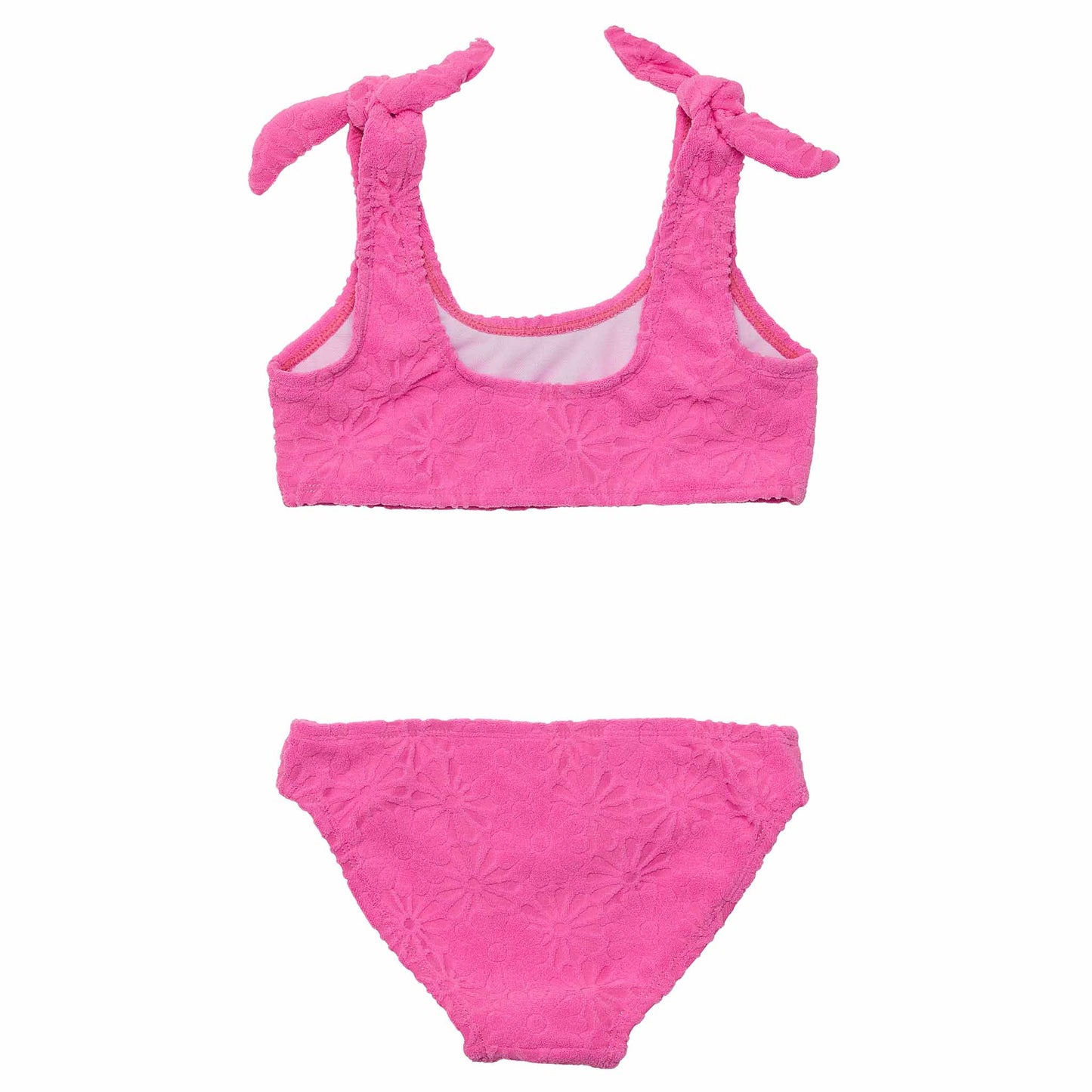 Bubblegum Bloom Terry Crop Bikini Top | Snapper Rock
