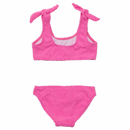 Bubblegum Bloom Terry Crop Bikini Top | Snapper Rock