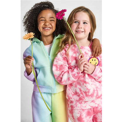 Rainbow Zip-Up Hoodie - Organic Cotton & Recycled Polyester | Rebloomed Kids